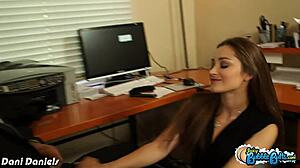 hottie dani daniels moans as bubble ass gets tongue fucked