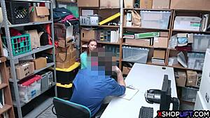 Can mall cop's cock tame redhead shoplifter's big ass and tits?