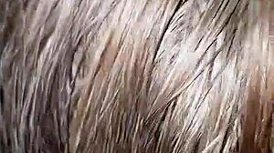 milf cums hard squirting as i pound her arse and wet pussy with fat cock