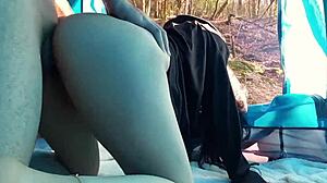 hot indian stepsis pounded rough doggystyle camping outdoors