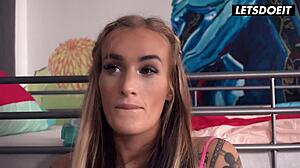 daisy lee moans as bbc roommate spoons her huge tits