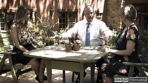 Husband Shares Fat BBW Wife with Another Woman for Deepthroat Pussy Lick Fest