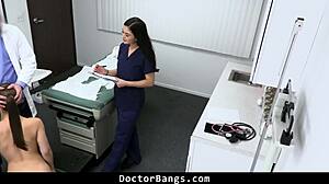Hey doc, your teen patient's pussy needs naughty checking now!