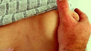 Cum On Stepsister Eva Myst's Shaved Pussy - Tip Inside!