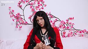 Cosplay Yumeko Takes My Cum Mouthful Then Juicy Ass Creampie Drip