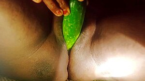 Shaved Asian Takes Two Big Cocks At Once