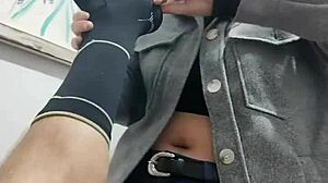 Naughty redhead teases husband then calls married neighbor to shave her pussy!