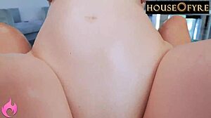 ellie nova's huge natural tits bounce in pov cowgirl fuck ride