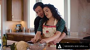 Cheating Housewife Frees Pussy for Hubby's Creampie Use!