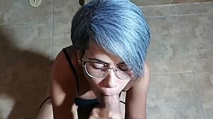 Bothering Stepsister's Big Ass Doggystyle Creampie in Bedroom Spanish Moaning