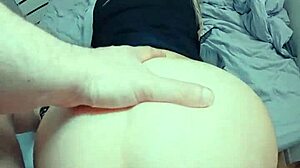 Amateur blonde gapes huge from monster cock anal punishment pov!