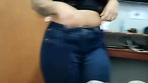 Naughty redhead teases husband then calls married neighbor to shave her pussy!