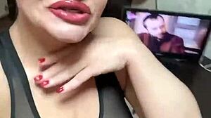 sexy brunette milf fingers her fat ass and wet pussy till dripping hot for homemade pounding