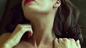 gorgeous petite milf carolina white strips red lingerie teasing us