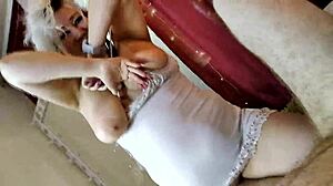 my cool mature wife slut plays with toys closeup