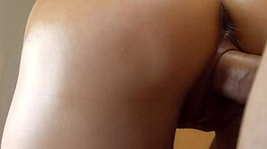 asian mature wife rides cowgirl for cuckold husband doggy bent over closeup fantasy