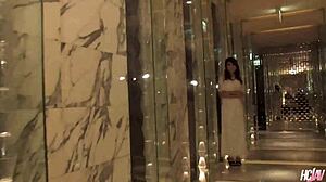 Cute Japanese babe Rino Mizusawa rides cock cowgirl style