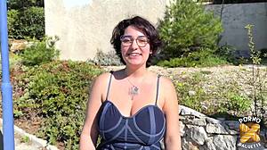 Mizaki's huge natural tits bounce wild as fat cock demolishes her french milf ass 🔥🍑💦