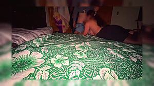 drunk divorced milf mexicana fucks young guy after drinks thinking it's a lamp