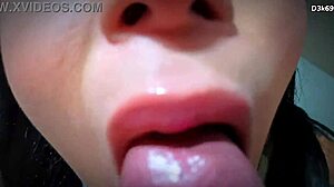 Watch Him Blast Cum Non-Stop in Mouth Compilation Closeups!