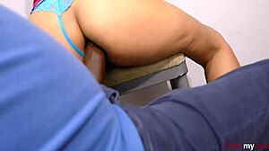 my slutty wife with juicy ass gulps huge bbc in her tight hole pov