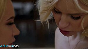 Bailey Brooke and Kiara Cole Lick Asses to Shaved Pussy Orgasms