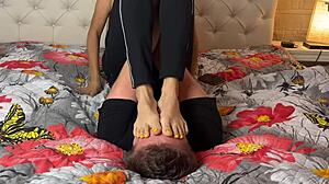 hey, watch this asian femdom foot fight domination!