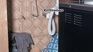 hidden cam catches naked stepmum's secret curves!!