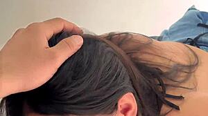 Public stairs sex with curvy colombian bestie post-party