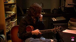 that bald dude roughly screwed the small titted brunette in retro stockings and heels