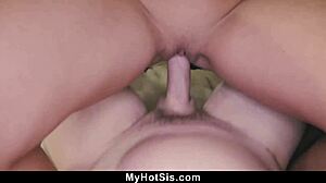 Stepbrother Gapes Sister's Micro Pussy With Fierce Passion