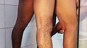 Roommate Sneaks First-Time Bathroom Fuck With Big Ass Teen