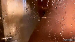 Spied Shower Milf's Big Butt Fucked Hard and Creampied