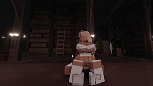 hot blonde chokes down massive cock invasion