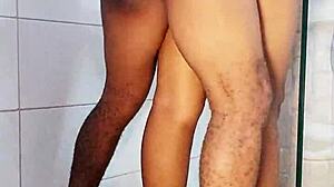 Roommate Sneaks First-Time Bathroom Fuck With Big Ass Teen