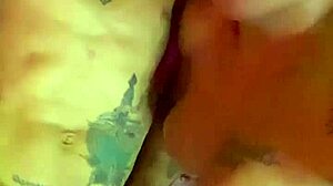 hey check this tattooed crossdresser showing off their hot assets 