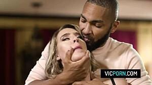 Black Stud Drills Cadence Lux's Tight Pussy Hardcore Style