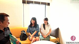 manami dacchu-no nakadashi squirts wildly in shibuya threesome with old store clerks?