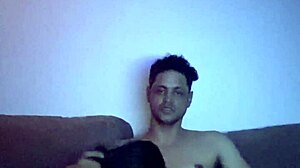 Amateur sucks cock while anal plug stretches tight ass craving more