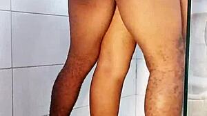 Roommate Sneaks First-Time Bathroom Fuck With Big Ass Teen