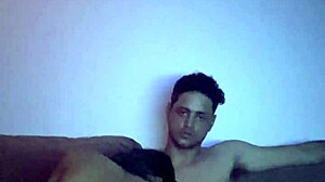 Amateur sucks cock while anal plug stretches tight ass craving more