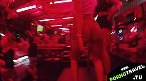 horny thai bar girl shakes ass sneakers