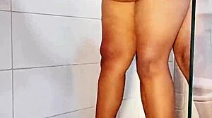 Roommate Sneaks First-Time Bathroom Fuck With Big Ass Teen