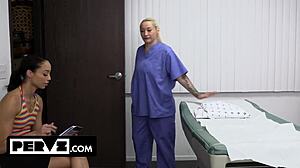 Pervz Ebony Babe Alexis Tae Gets Pussy Licked by Muscular Doctor