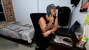 mi suegra begs for my cock cumming on her belly