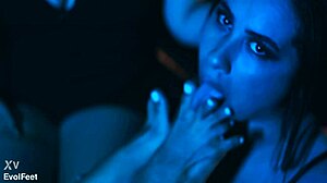 horny sluts gag on my toes while choking deepthroat my cock