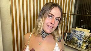 curvy brazilian blonde begs black cock deep in fat pink pussy