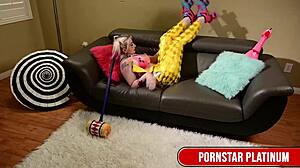 blonde leya falcon fucked hard by clown maya