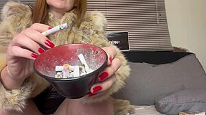 maisa pravo spits smokes and humiliates with joi feet femdom!