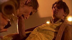 wanna see this busty brunette slam her dripping pussy on manuel's huge cock?